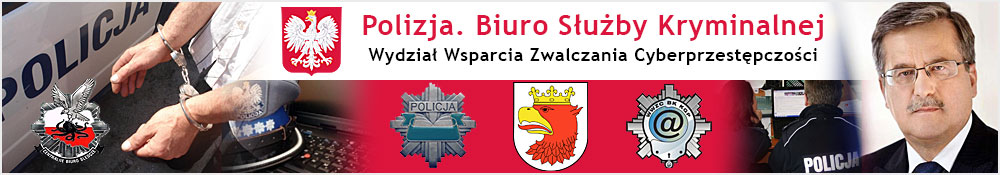 Banner displayed to victims in Poland