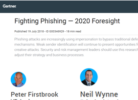 Fighting Phishing – 2020 Foresight